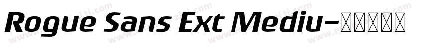 Rogue Sans Ext Mediu字体转换